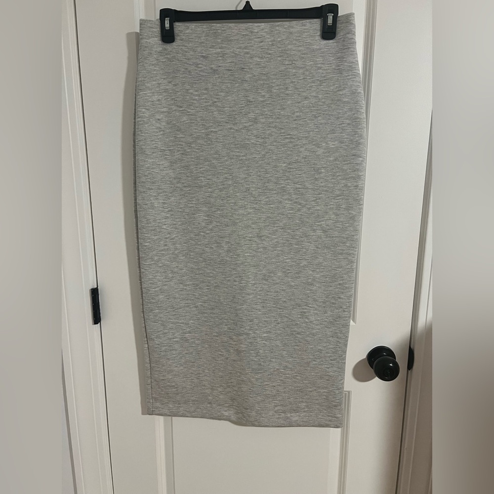 Express Light Gray Pencil Skirt